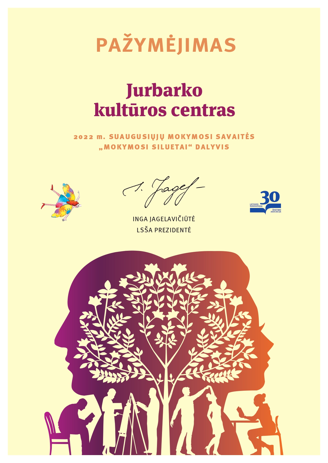Jurbarko kultūros centras – Suaugusiųjų mokymosi savaitės dalyvis